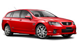 Holden Commodore Stationwagon car rental at Auckland Airport, New Zealand